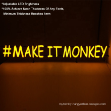 Adjustable LED Brightness Indoor Mounting Neon Letter Sign